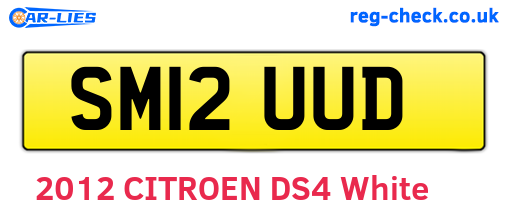 SM12UUD are the vehicle registration plates.