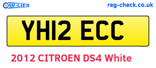 YH12ECC are the vehicle registration plates.