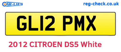 GL12PMX are the vehicle registration plates.