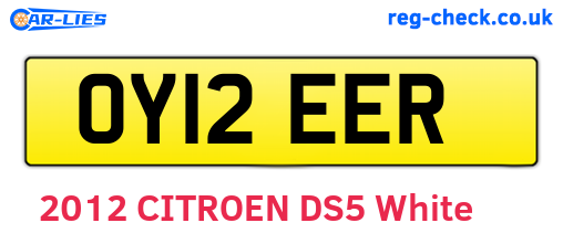 OY12EER are the vehicle registration plates.