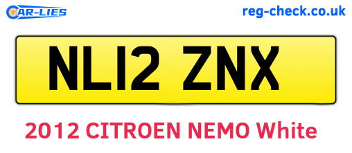 NL12ZNX are the vehicle registration plates.