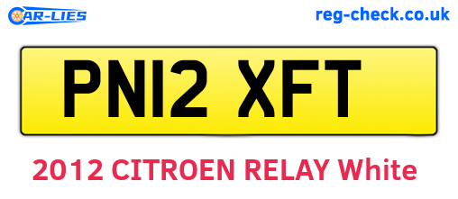 PN12XFT are the vehicle registration plates.