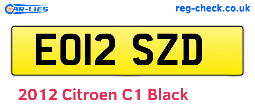 Black 2012 Citroen C1 (EO12SZD)