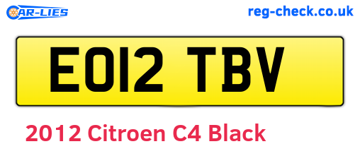 Black 2012 Citroen C4 (EO12TBV)