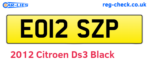 Black 2012 Citroen Ds3 (EO12SZP)