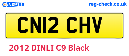 CN12CHV are the vehicle registration plates.