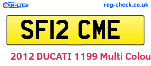 SF12CME are the vehicle registration plates.