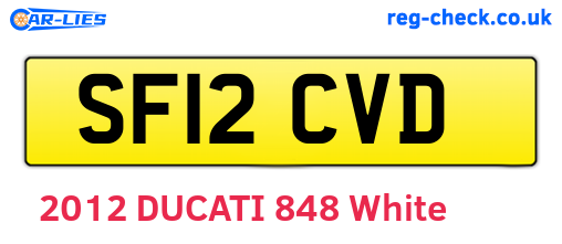 SF12CVD are the vehicle registration plates.