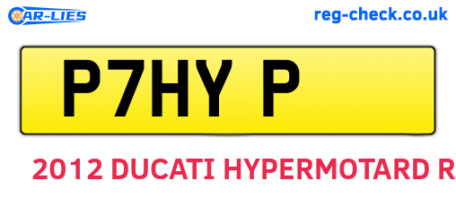 P7HYP are the vehicle registration plates.