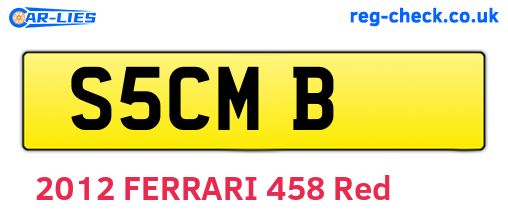 S5CMB are the vehicle registration plates.