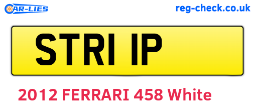 STR11P are the vehicle registration plates.