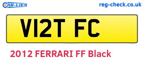 V12TFC are the vehicle registration plates.
