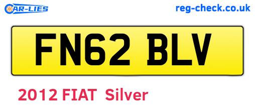 FN62BLV are the vehicle registration plates.