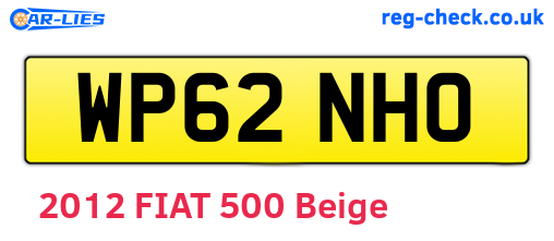 WP62NHO are the vehicle registration plates.