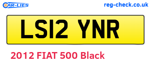 LS12YNR are the vehicle registration plates.