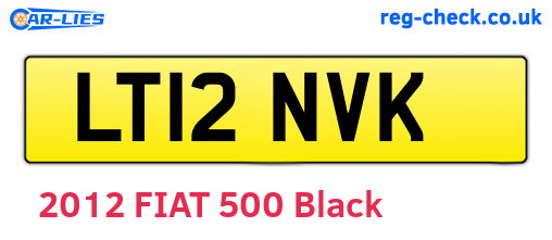 LT12NVK are the vehicle registration plates.