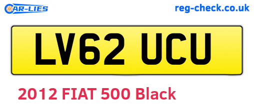 LV62UCU are the vehicle registration plates.