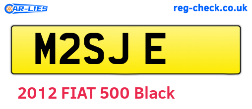 M2SJE are the vehicle registration plates.