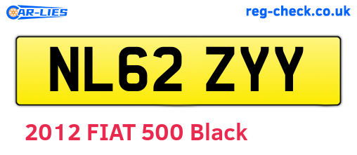NL62ZYY are the vehicle registration plates.