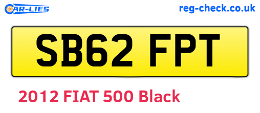 SB62FPT are the vehicle registration plates.