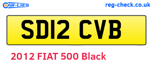 SD12CVB are the vehicle registration plates.