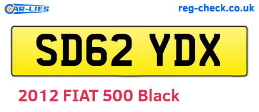 SD62YDX are the vehicle registration plates.
