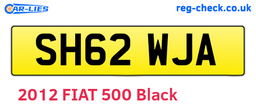 SH62WJA are the vehicle registration plates.