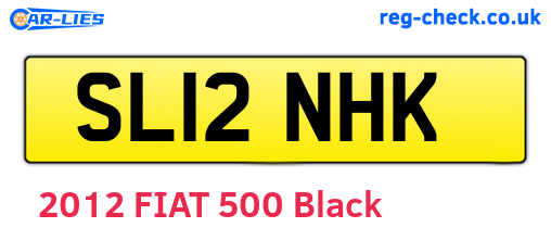 SL12NHK are the vehicle registration plates.