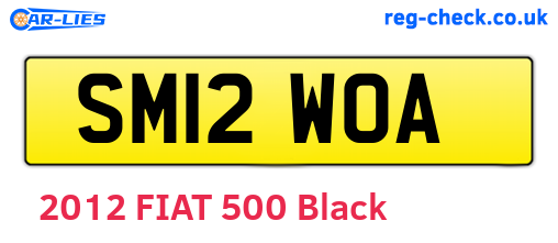 SM12WOA are the vehicle registration plates.