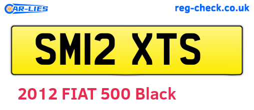 SM12XTS are the vehicle registration plates.