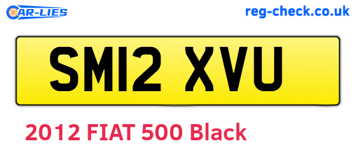 SM12XVU are the vehicle registration plates.