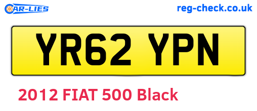 YR62YPN are the vehicle registration plates.