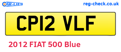 CP12VLF are the vehicle registration plates.