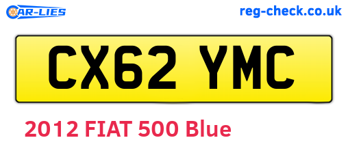 CX62YMC are the vehicle registration plates.