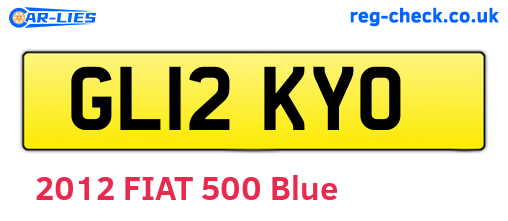 GL12KYO are the vehicle registration plates.