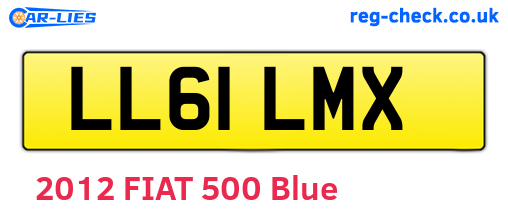 LL61LMX are the vehicle registration plates.