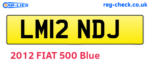 LM12NDJ are the vehicle registration plates.
