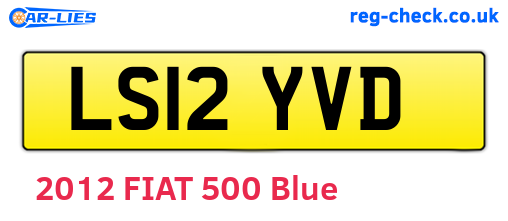 LS12YVD are the vehicle registration plates.