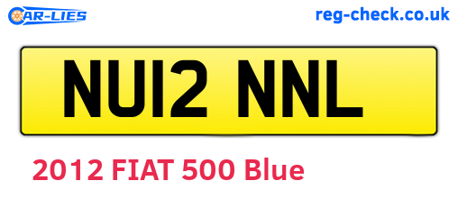 NU12NNL are the vehicle registration plates.