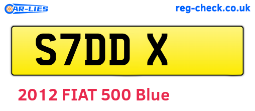 S7DDX are the vehicle registration plates.
