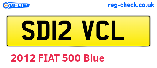 SD12VCL are the vehicle registration plates.