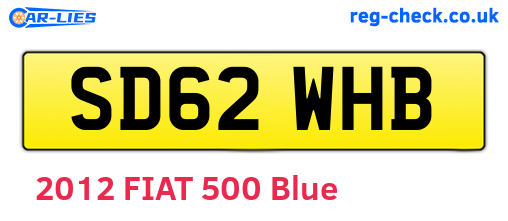 SD62WHB are the vehicle registration plates.