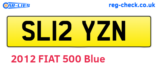 SL12YZN are the vehicle registration plates.