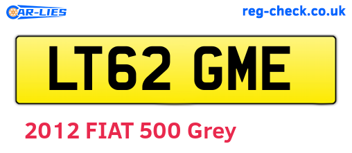 LT62GME are the vehicle registration plates.