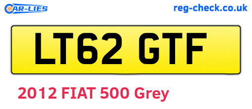 LT62GTF are the vehicle registration plates.