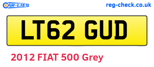 LT62GUD are the vehicle registration plates.
