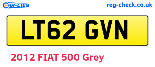 LT62GVN are the vehicle registration plates.