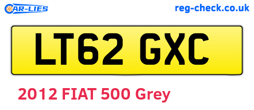 LT62GXC are the vehicle registration plates.