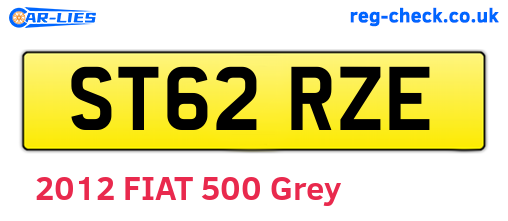 ST62RZE are the vehicle registration plates.