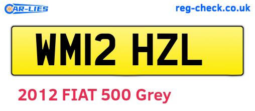 WM12HZL are the vehicle registration plates.